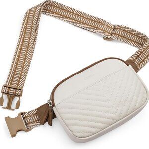 Belt Bag for Women, Mini Everywhere Crossbody Waist Bag Adjustable Strap, Vegan